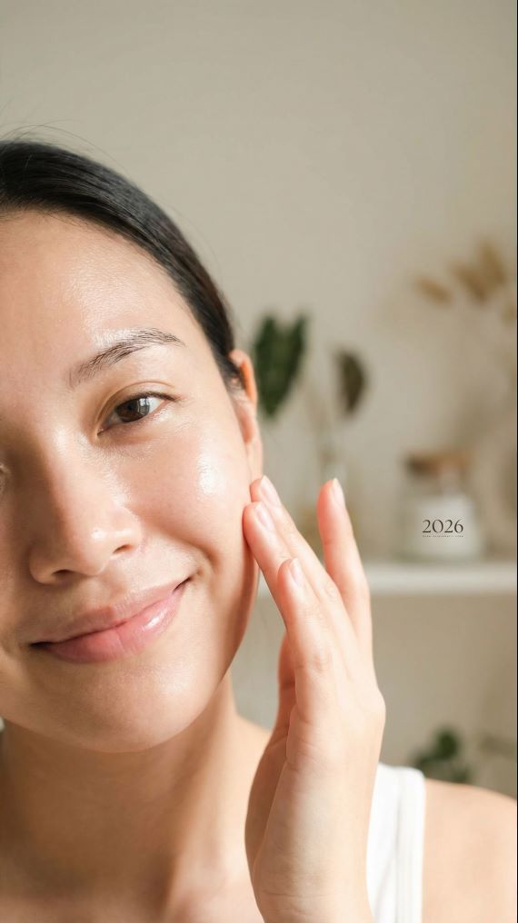 A Guide to Microneedling Before and After in 2026 2 Close-up of woman smiling with smooth, glowing skin showing excellent microneedling skin rejuvenation results