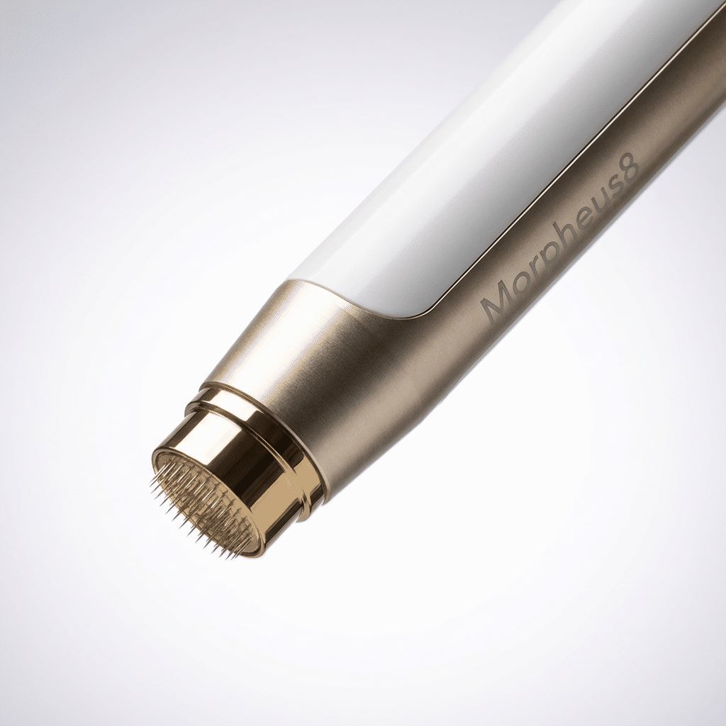 Fall Skincare Reset: Why Autumn is the Best Time for Laser Treatments in Toronto 3 Close-up of the Morpheus8 RF microneedling device tip showing the fractional needles for skin rejuvenation
