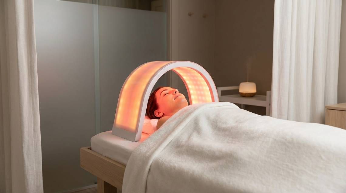 Winter Skincare SOS: Surviving Toronto's Harsh Winter 3 Red LED light therapy zero-downtime treatment for holiday glow Toronto